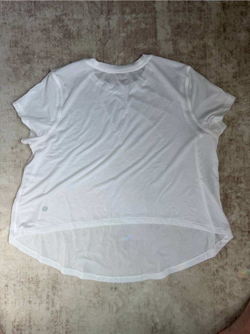 lululemon athletica White Short-Sleeve High-Low Tee